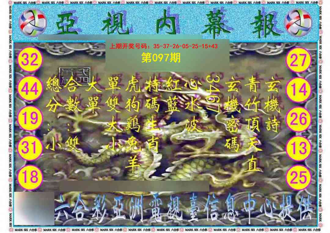 097期亚视内幕报[图]